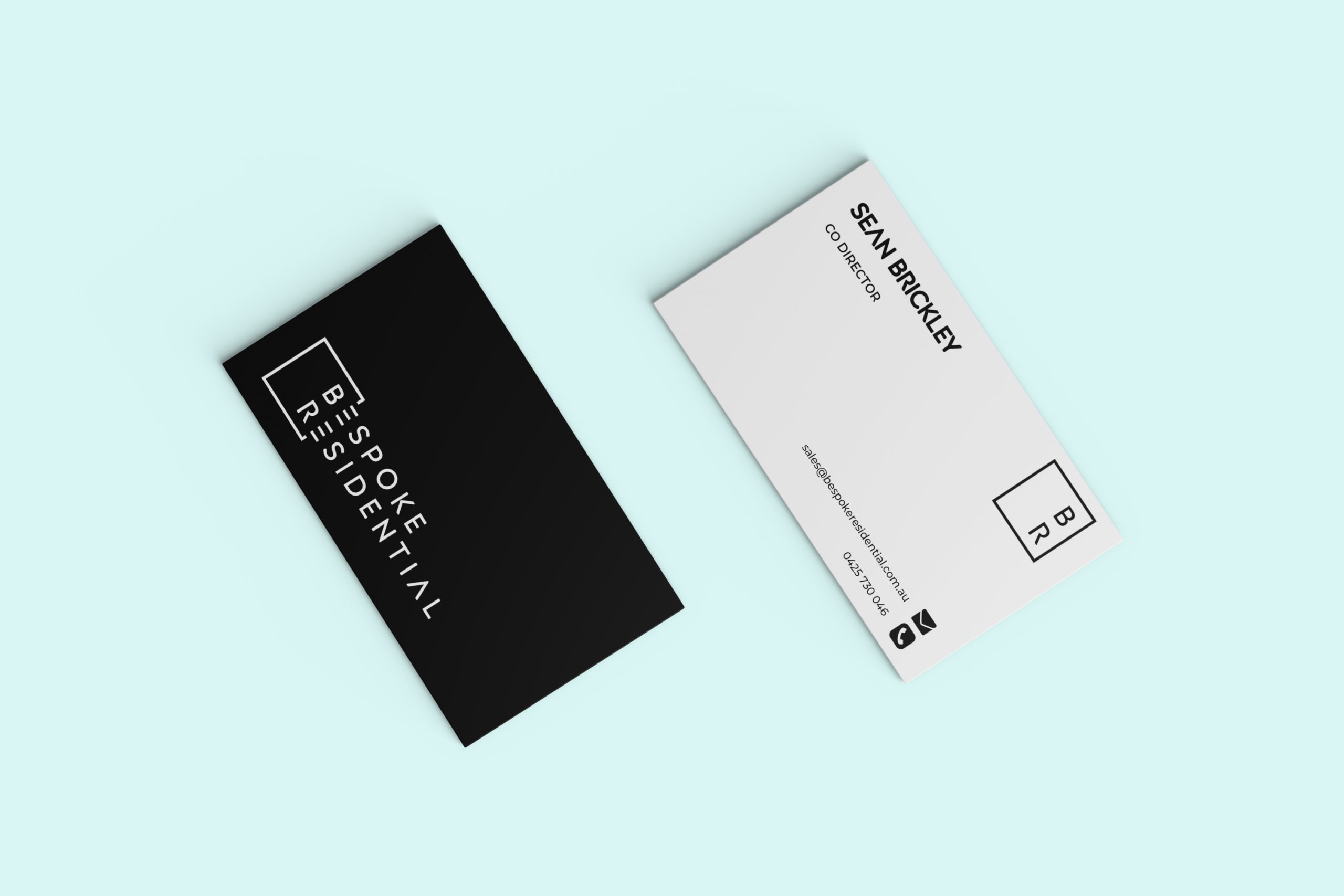 Business Cards 3 Bespoke Residential Business Card Mockup scaled