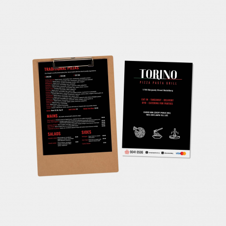 Torino Menu