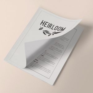Heirloom Menu